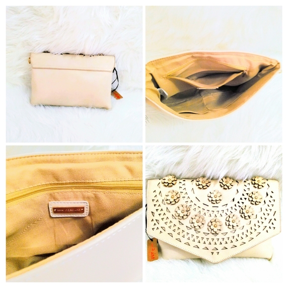 (NEW)! Cute! Cream Clutch Bag! :-) - Picture 2 of 9